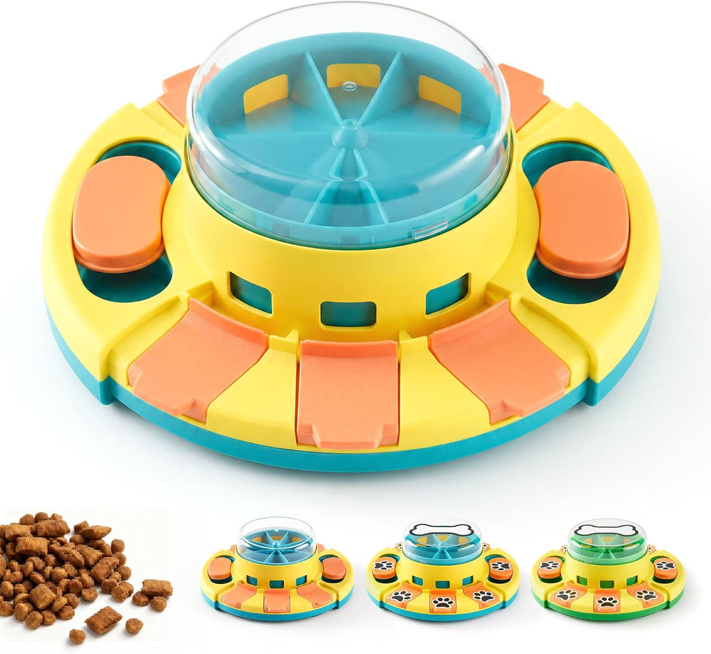 2-Level Dog Puzzle Slow Feeder IQ Treat Dispenser