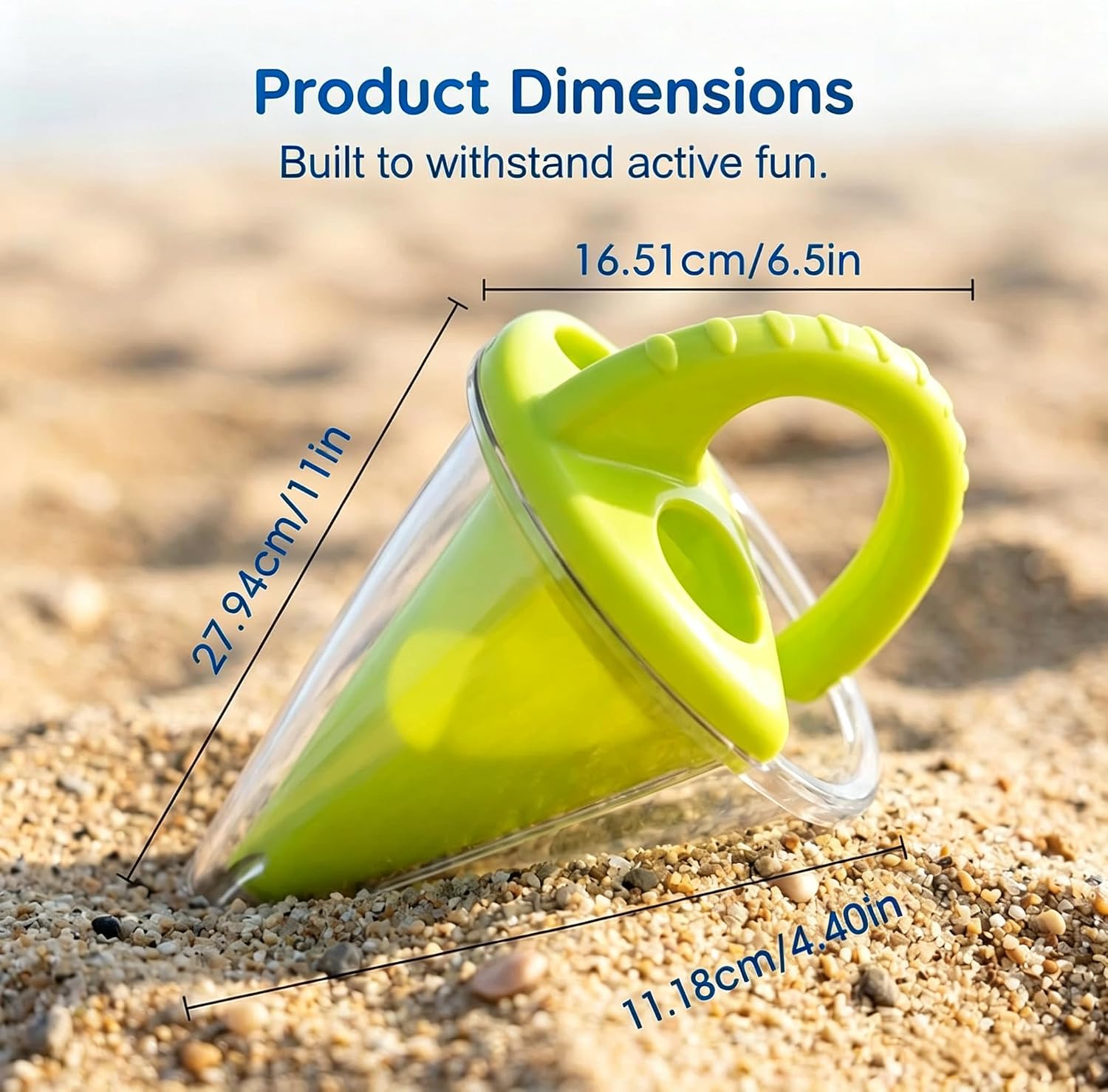 Beach Sand Sifting Funnel, Drippy Sand Castle Maker Toy
