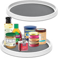 4-piece  12-inch turntable, anti-slip storage organizer, suitable for food cabinets and countertops